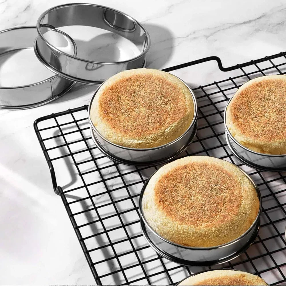 Stainless Steel Crumpet Ring Set