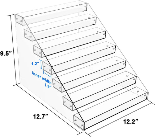 Clear Acrylic Tiered Spice Rack