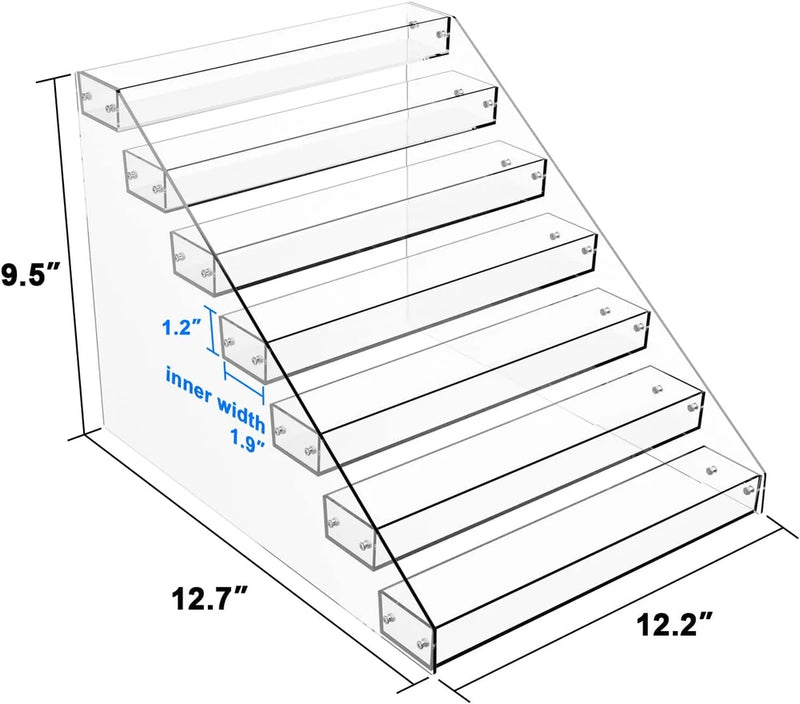 Clear Acrylic Tiered Spice Rack