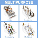 Clear Acrylic Tiered Spice Rack